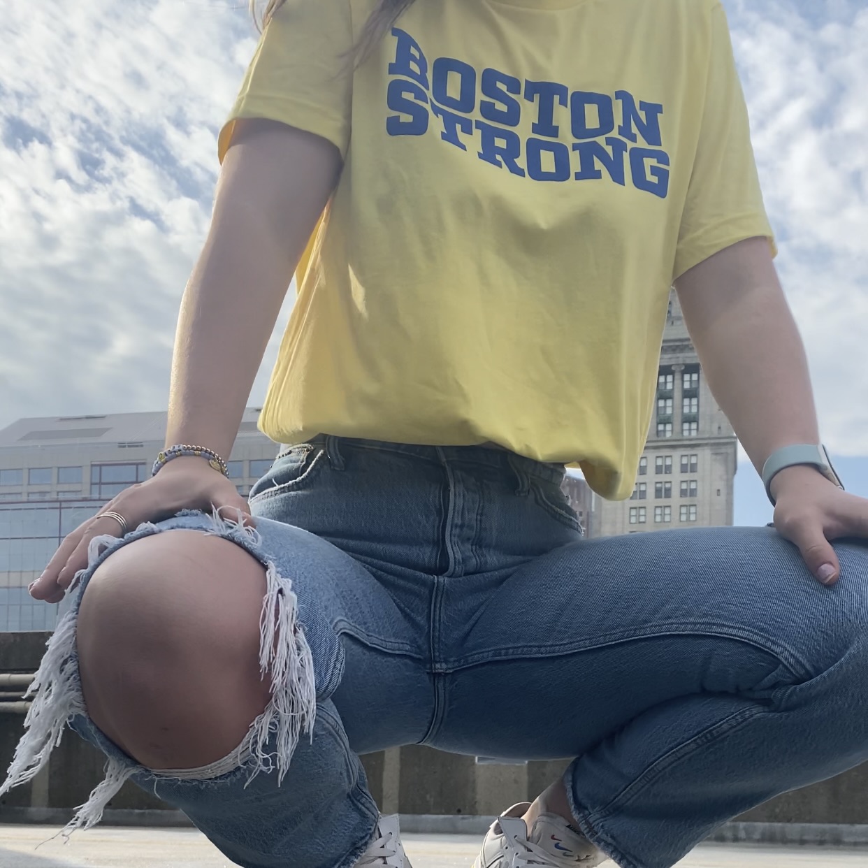 Boston Strong Yellow T Shirt The Greg Hill Foundation